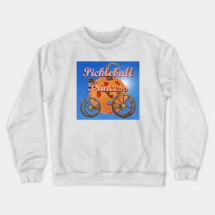 Pickleball Princess Carriage Design Crewneck Sweatshirt